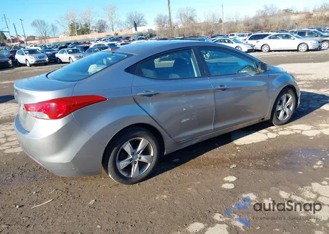 2012 Hyundai Elantra Gls (Ulsan Plant) from USA, damaged, VIN KMHDH4AE6CU187765